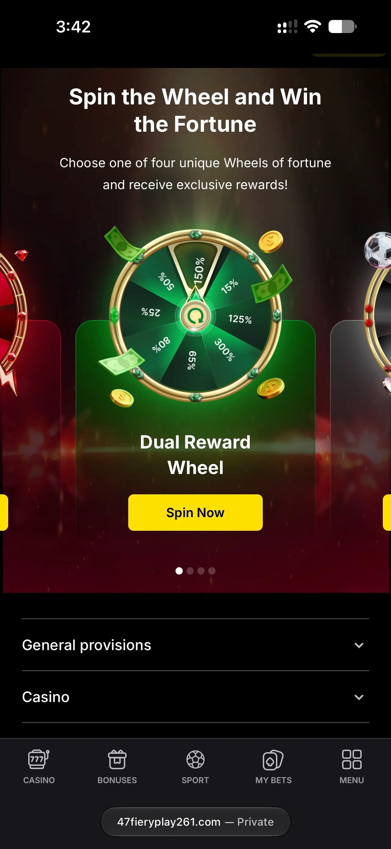 Vulkanspiele Casino — Koło fortuny