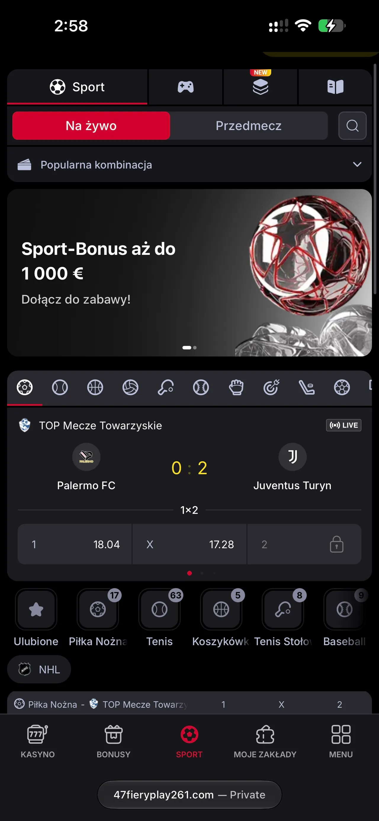 Vulkanspiele Casino — Zakłady sportowe